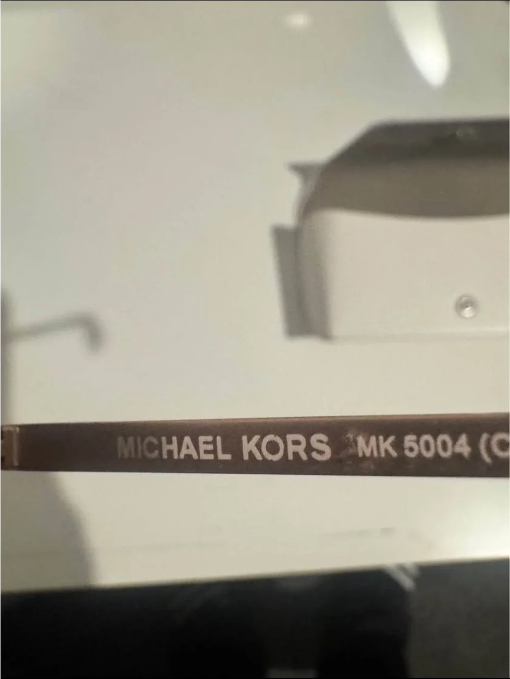 Michael Kors Sunglasses and White Leather Logo Eyewear Case